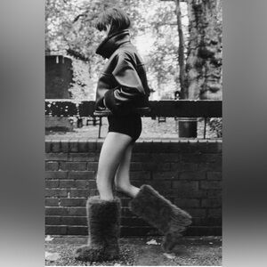 Zara Faux Fur High Shaft Boots